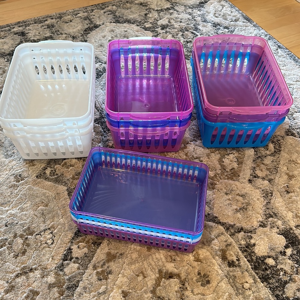 Plastic Organizing Bins